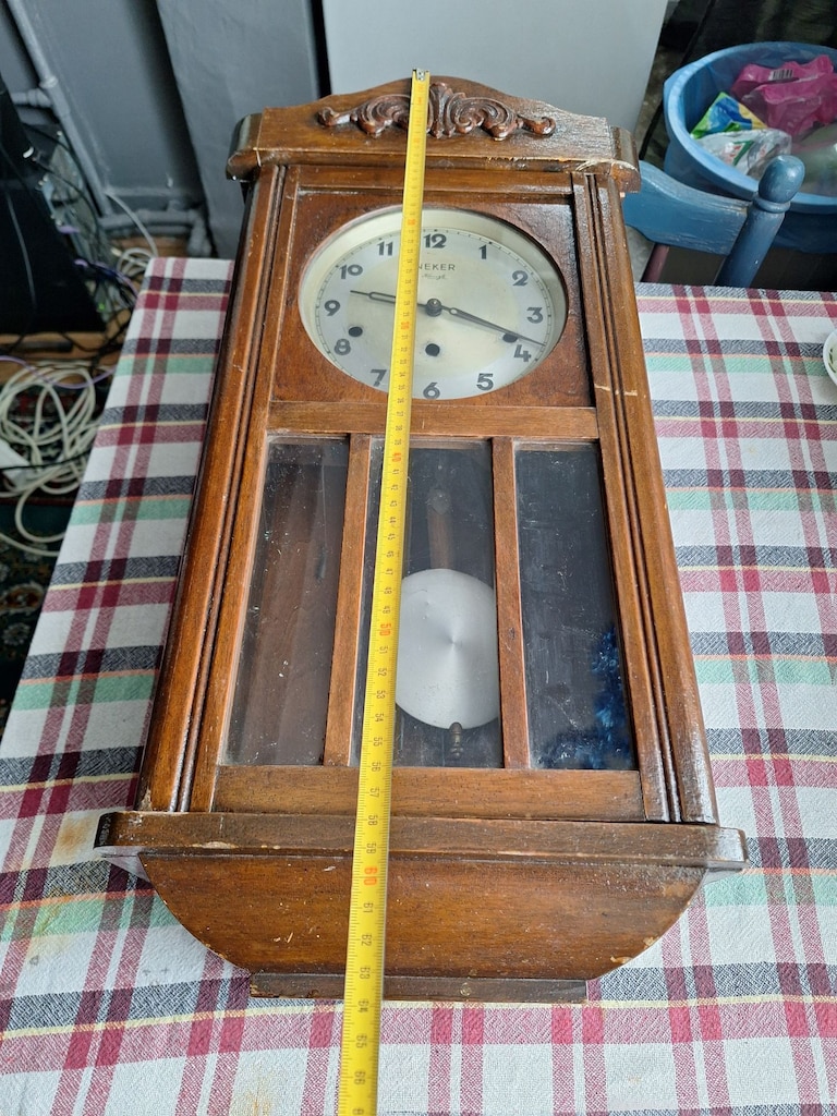 Neker Kienzle Alman Yapımı Mekanik Kurmalı Duvar Saati - 7