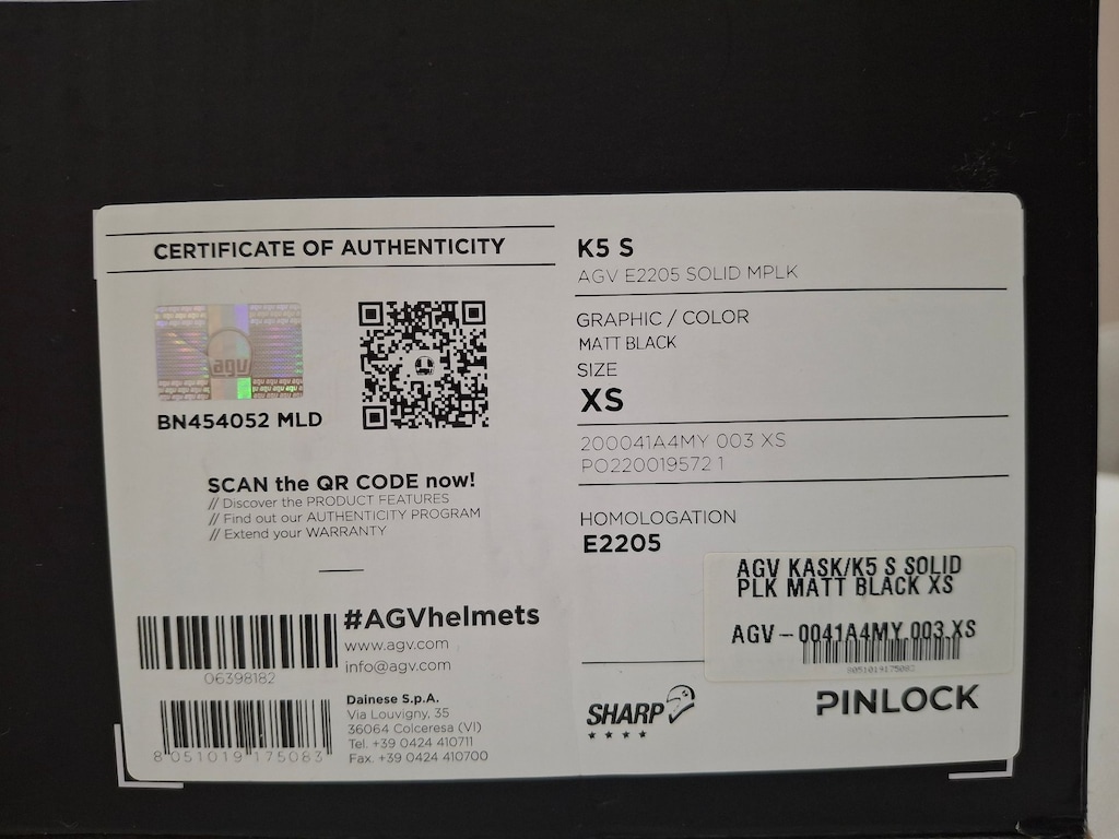 AGV K5 S (mat siyah) Beden: XS - 3