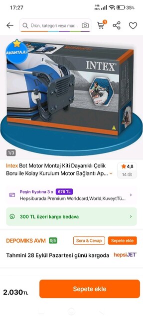 İntex 68325 Model Excursion 5 Kişilik Bot