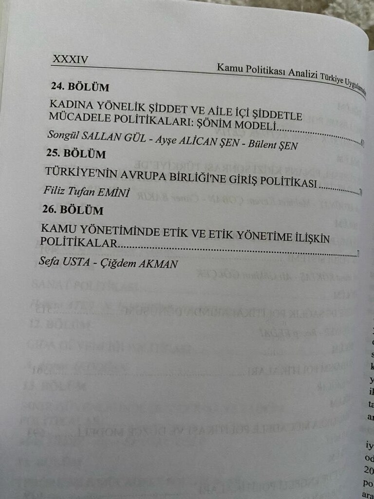 Kamu Politikası Analizi / Cenay Babaoğlu - Elvettin Akman - 6
