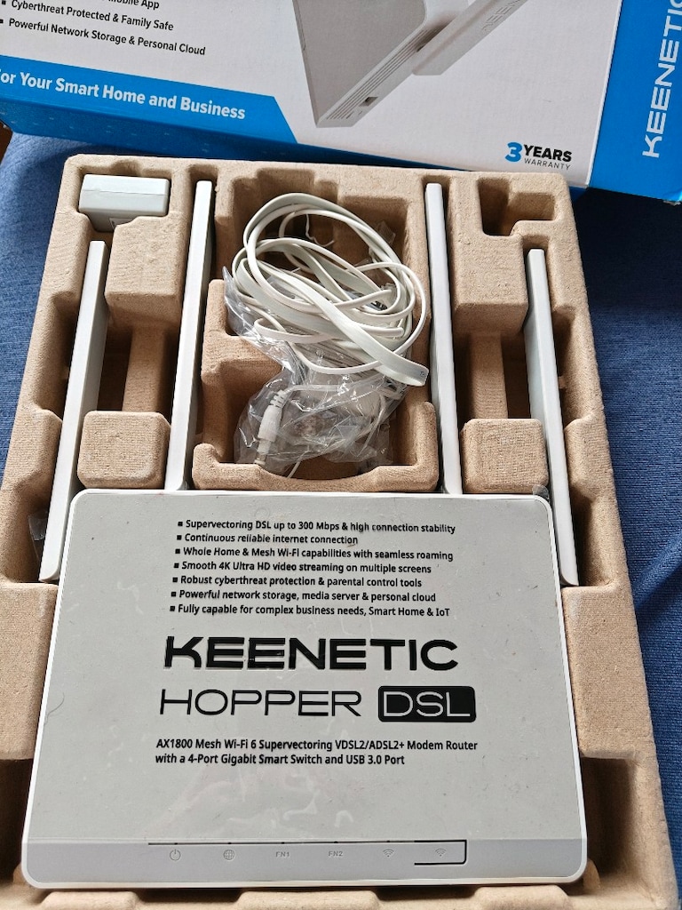 KEENETİC HOPPER DSL MODEM ROUTER KN-3610 WİFİ 6 - 4