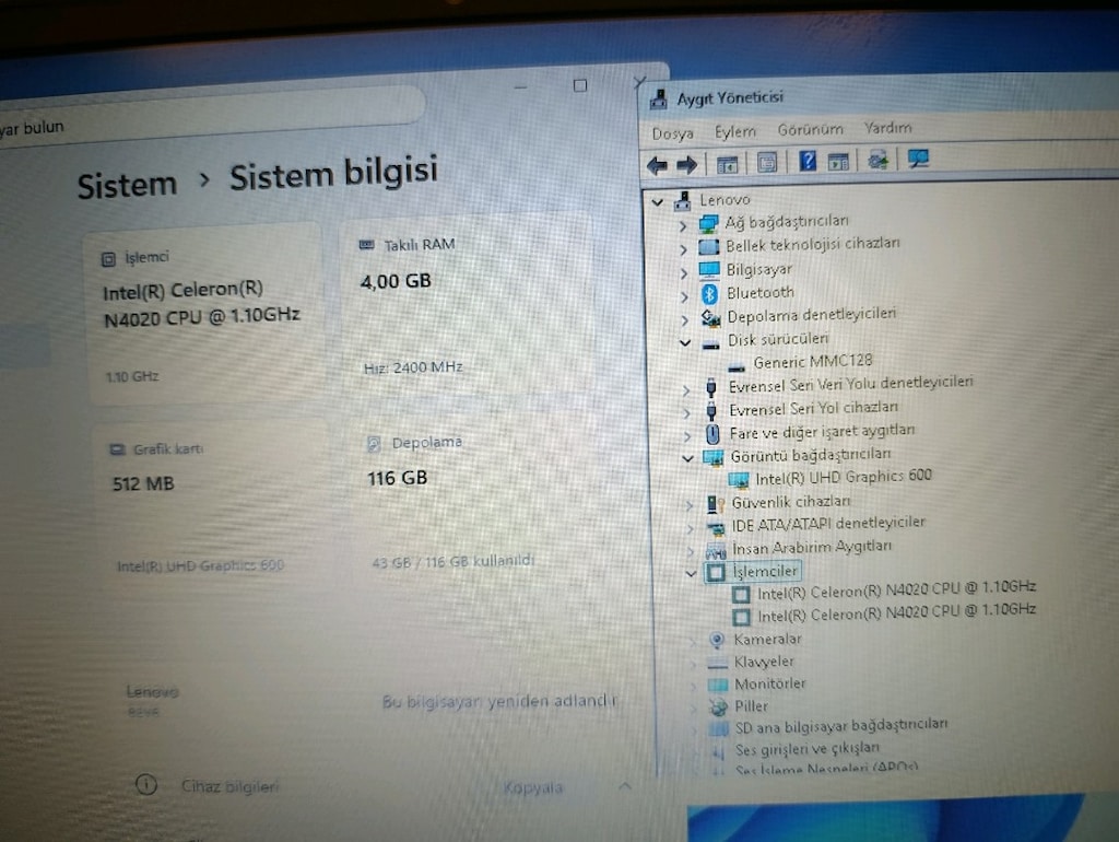 Satılık Lenovo Laptop – Temiz, Çantalı ve Aksesuarlı - 6