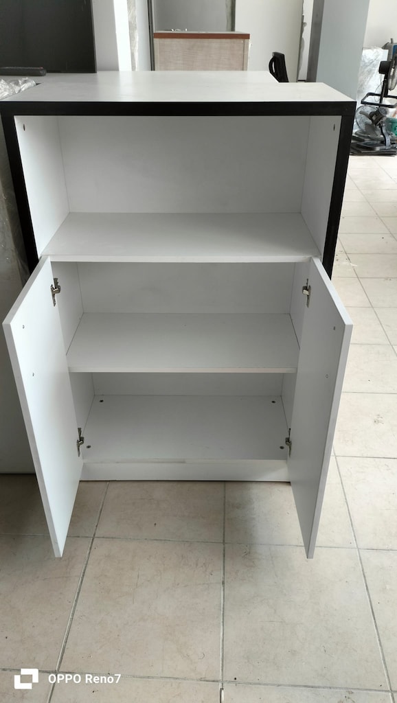DEKOR BÜRO MOBİLYALARI 120X80 BEYAZ AÇIK DOSYA DOLABI İKİNCİ EL - 2