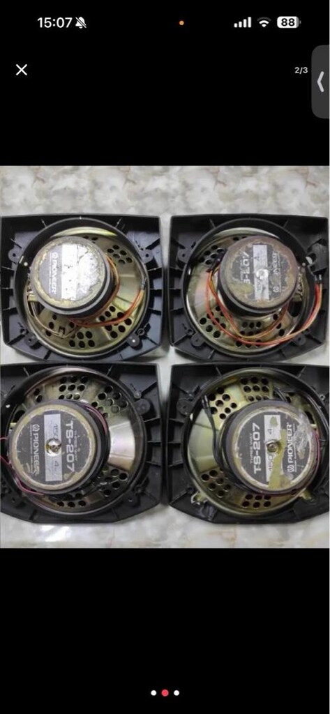 pioneer hoparlör çift - 2