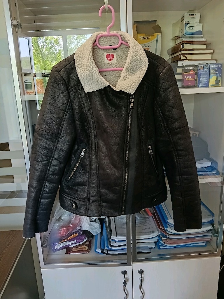 Koton Biker Yaka Nubuk Ceket - 2