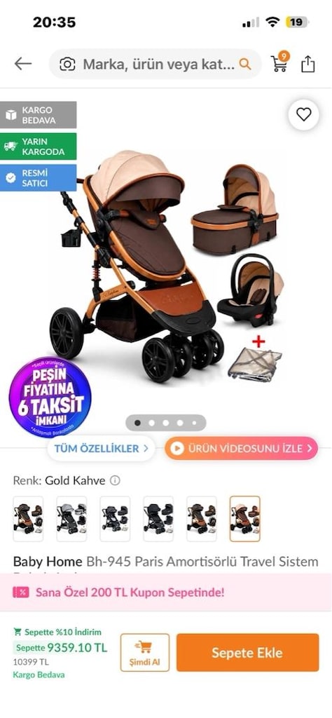travel sistem bebek arabası - 9