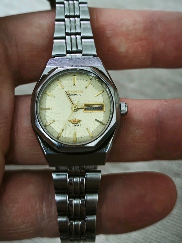 Orjinal citizen 1980 Lerden kalma aktif çalışır Otomatik kol saati - 2