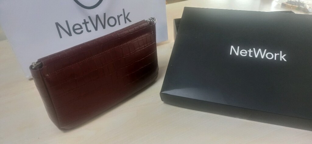 Network marka bordo kadın el çantası.Sıfır üründür. - 2