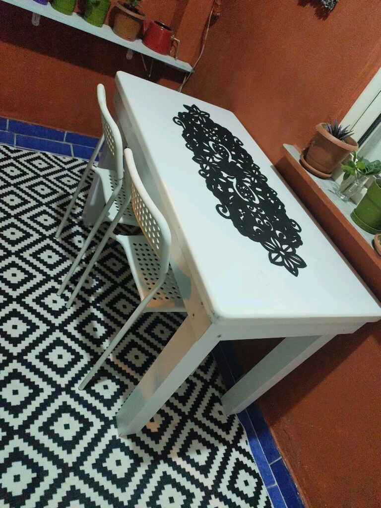 mutfak balkon masası 2 adet Ikea sandalye - 3