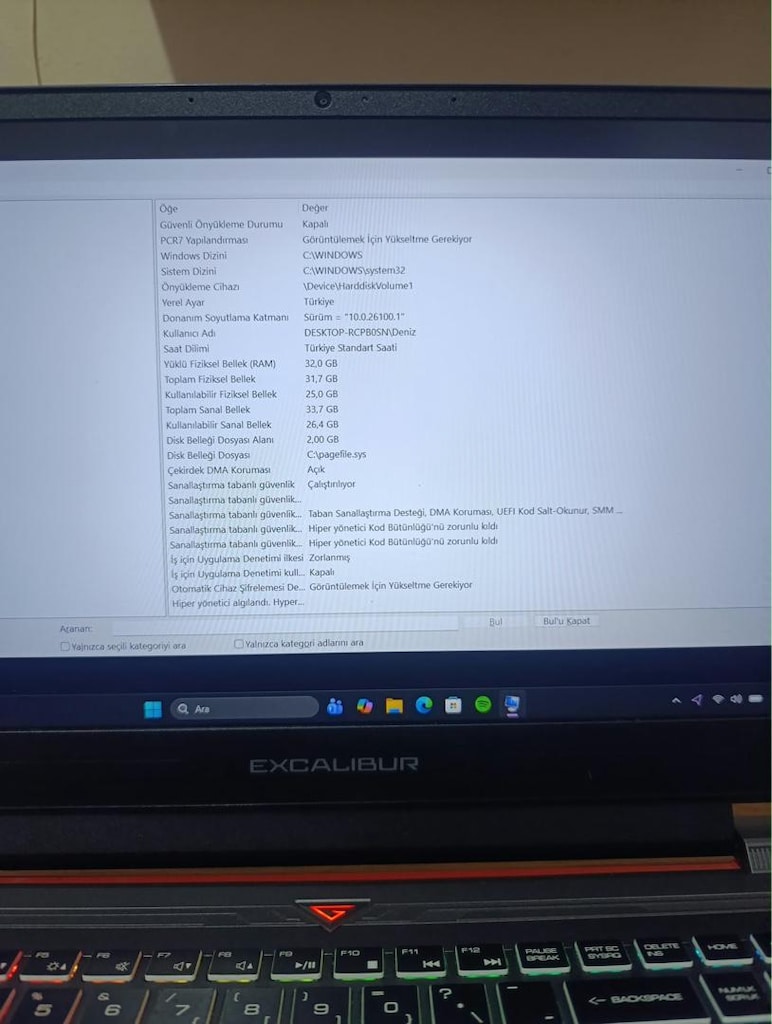 Casper Excalibur G870 Laptop - 8