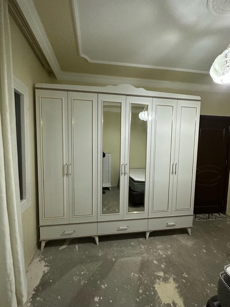 ultra lüks komple mdf yatak odası takımı yatak baza dahil takıma - 5