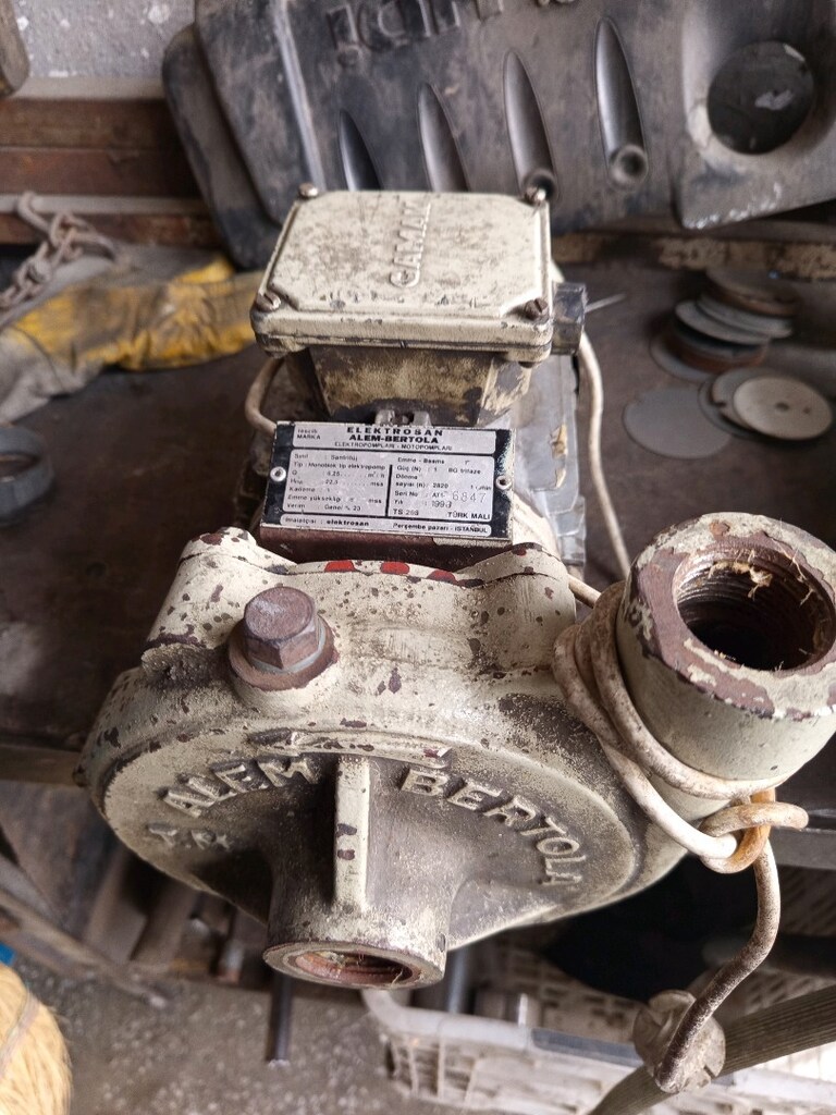 Elektrosan Alem-Bertola 1 BG Trifaze Santrifüj Pompa - 1993 Türk Malı - 3