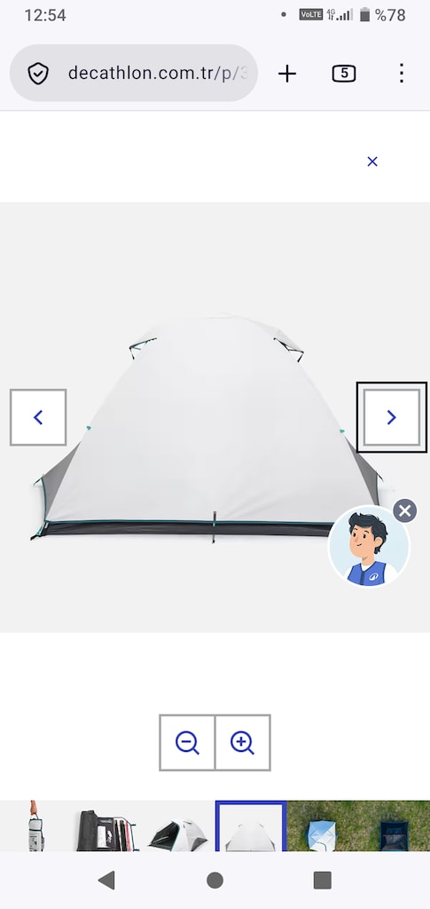 QUECHUA 3 Kişilik Kamp Çadırı - MH100 Fresh & Black - 7