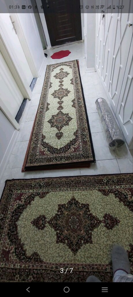 üçlü yatak odası halısı 3 metre 2 adet 1,5 metre - 2