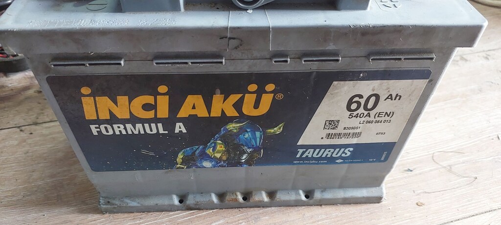 İNCİ AKÜ 60 AMP SAĞLAM ŞARZI YOK SADECE - 5
