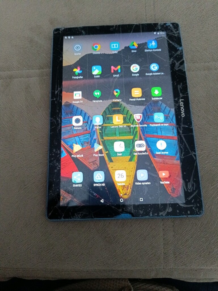 Lenovo tablet modeli resimde yazıyor açıklama oku - 2