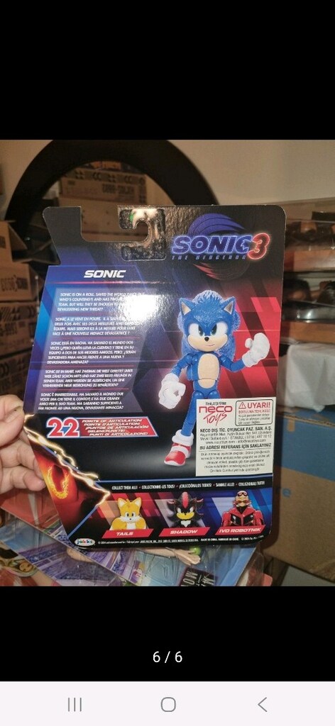 sonic 3 hedgehog 13cm figür sonic - 4