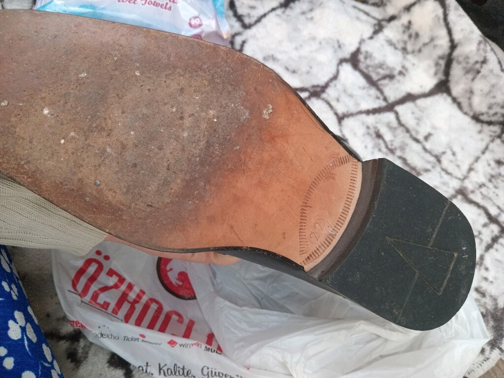 hakiki kösele 39 numara erkek ayakkabısı - 2