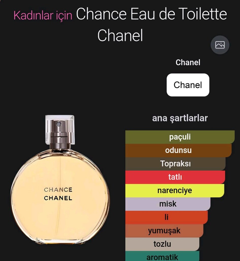 100 m lüks şişede bayan parfümü Chanel Chance mudail - 2