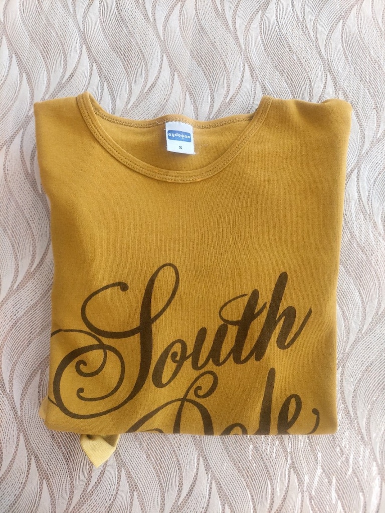 Yazı desenli fiyonk detaylı tshirt bluz - 10