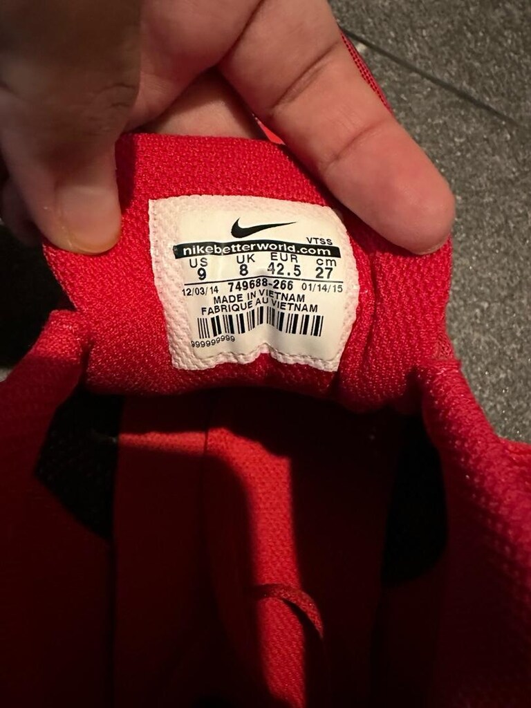Nike Air Max Invigor (Gym Red / Koyu Kırmızı-Siyah) - 4