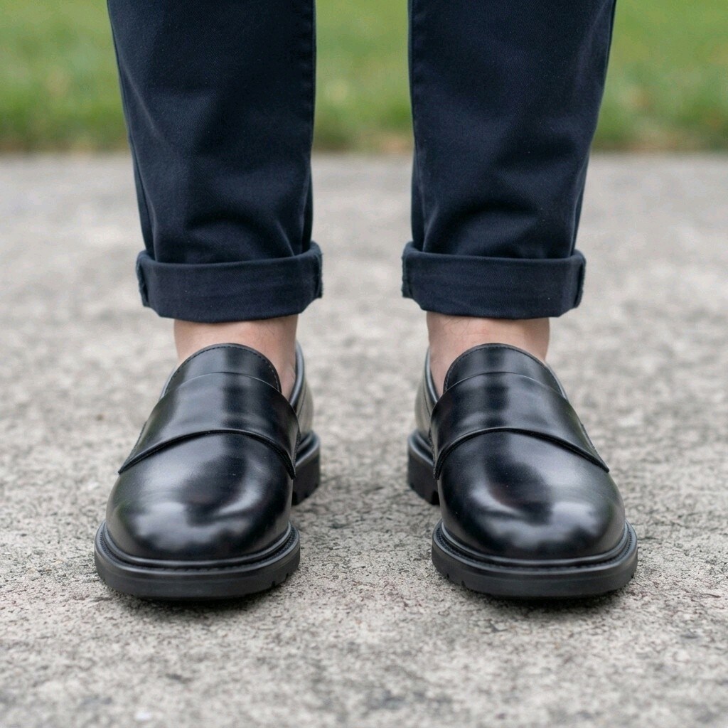HAKİKİ DERİ GÜNLÜK LOAFER SİYAH (40-44) ERKEK AYAKKABI YENİ - 11