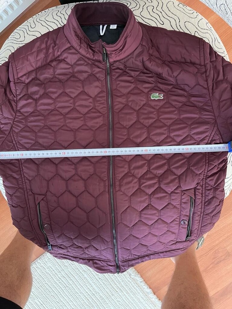 lacoste erkek mont bordo