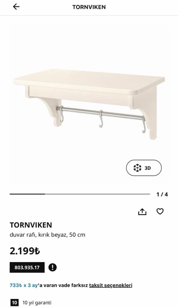 ikea iki âdet raf - 3