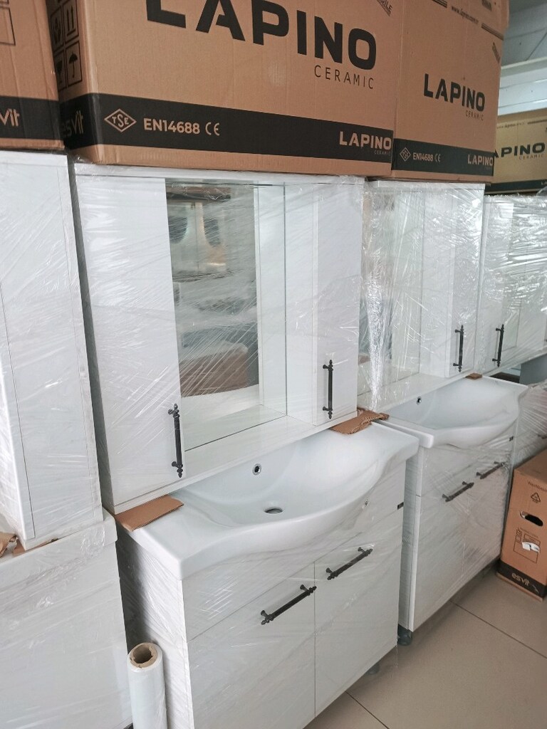80 cm klasik ayakli banyo dolabi - 4