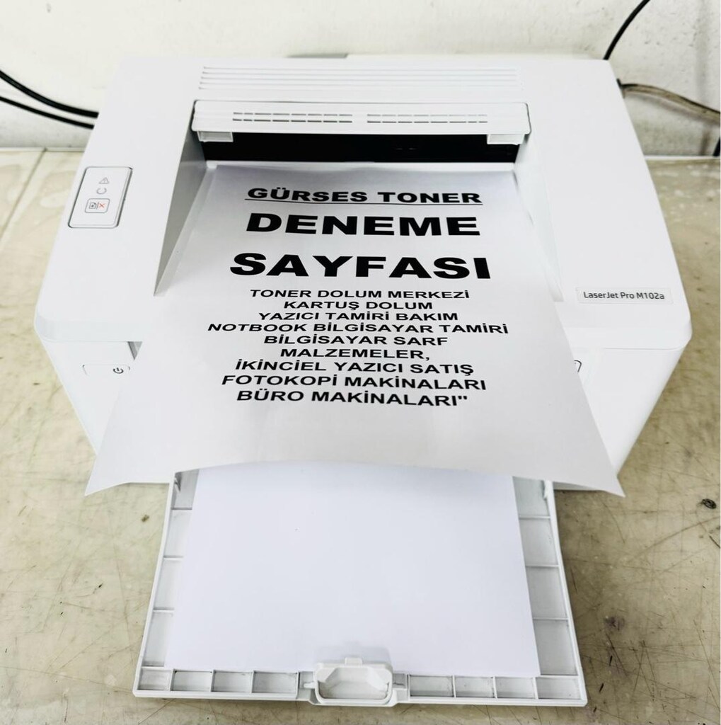 Yazıcı HP LaserJet Pro M102a Temiz Makina Ekonomik Bakımlı Toner Dolu - 6