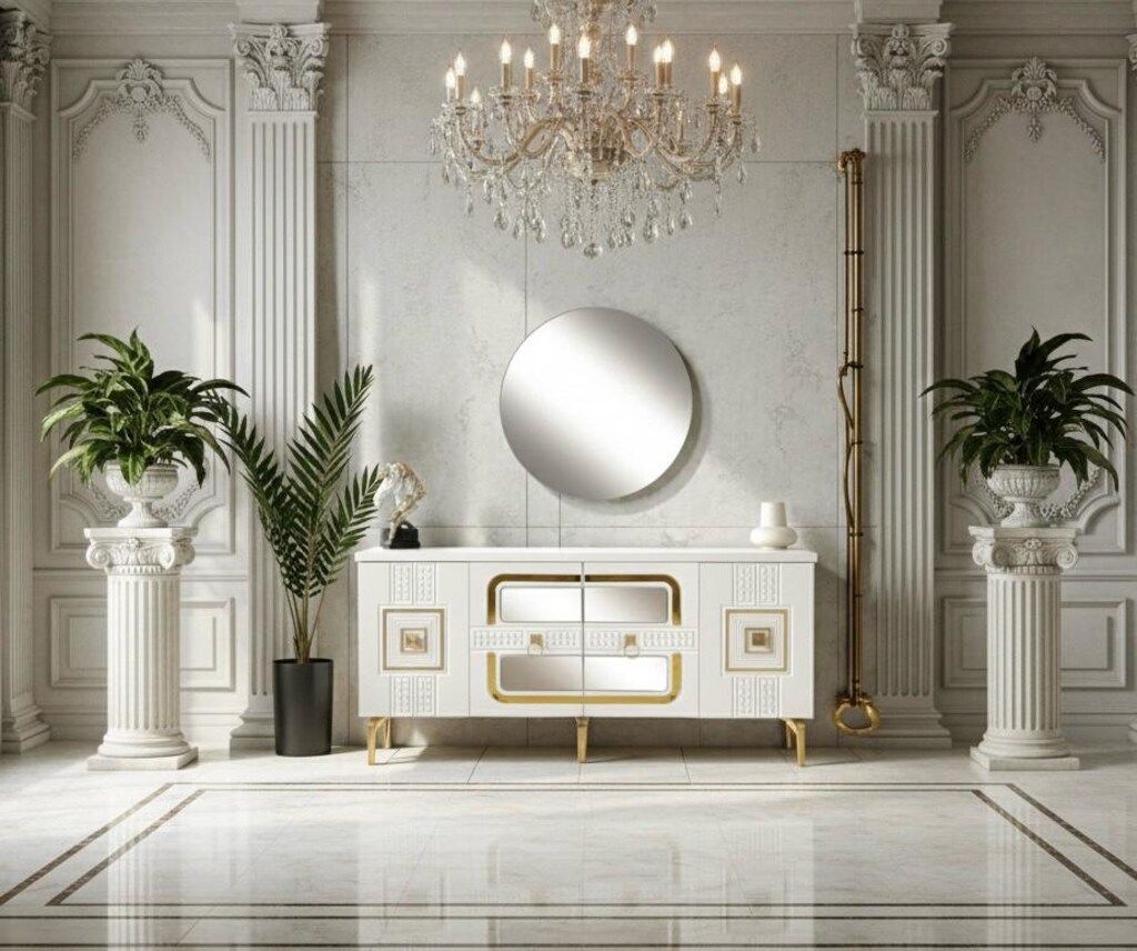 Sıfır , %100 MDF Konsol / Dresuar / Dolap - Aytaşı , Gold - 6