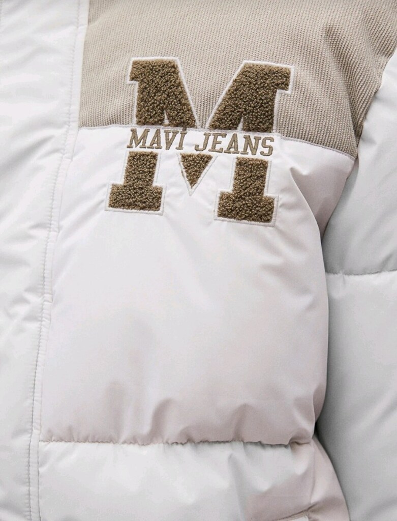 Mavi şişme mont - 4
