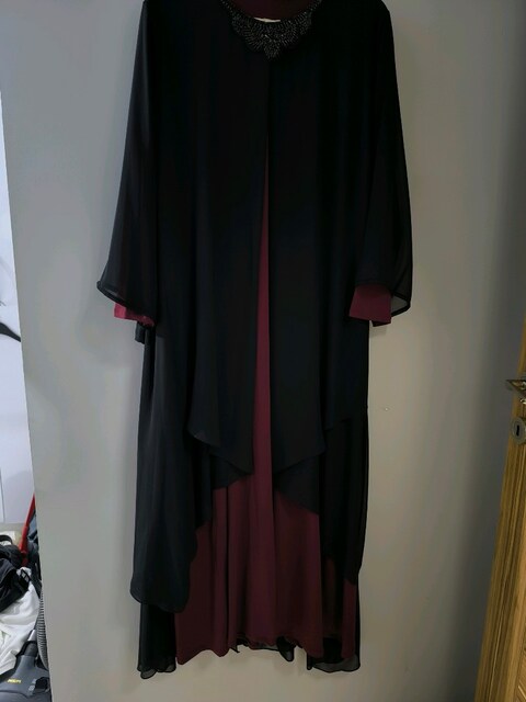 siyah bordo abiye