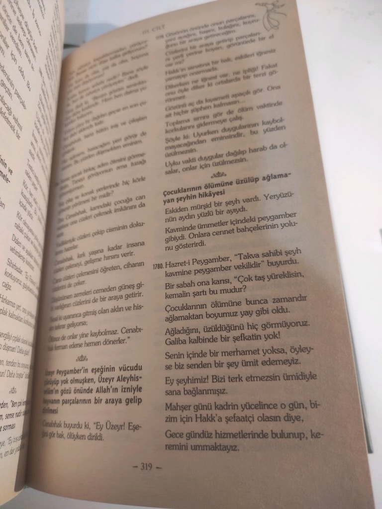 Mevlana Mesnevi-i Şerif tam metin ciltli sıfır - 5