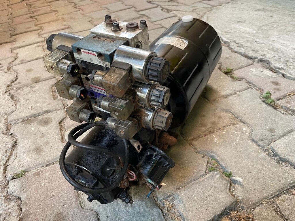 Hidro-Pack 12V 3 çift etkili valfli tertemiz hazır hidrolik ünite - 3