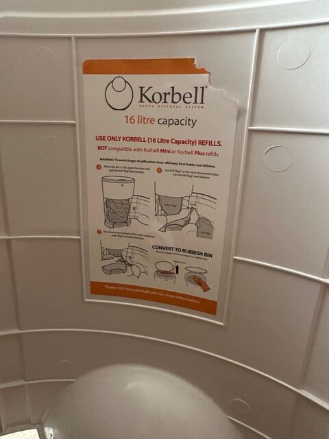 Korbell 16 lt bez çöp kovası