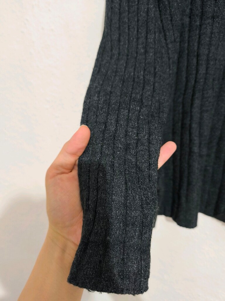 vero moda Gri Erkek fitilli Bisiklet Yaka Kazak m beden — görsel 8/14
