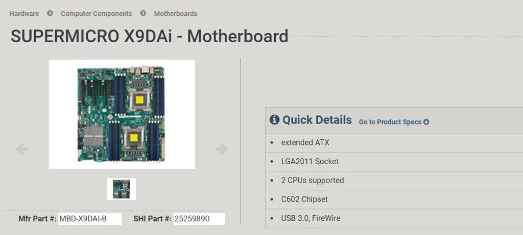 SUPERMICRO-X9DAi-Motherboard , Xeron Cpu , 16GB Ram , Sogutucu ...