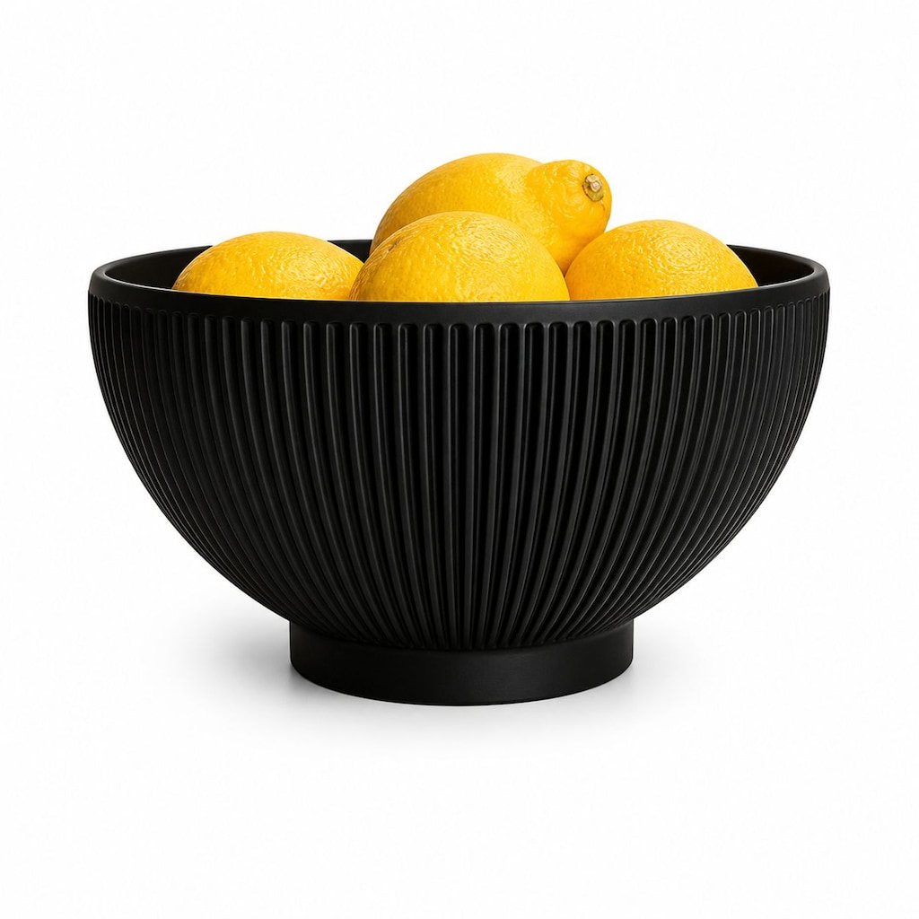 Yapı3D Dekoratif Kase Siyah | Modern Minimal Tasarım Sunum Kasesi - 5