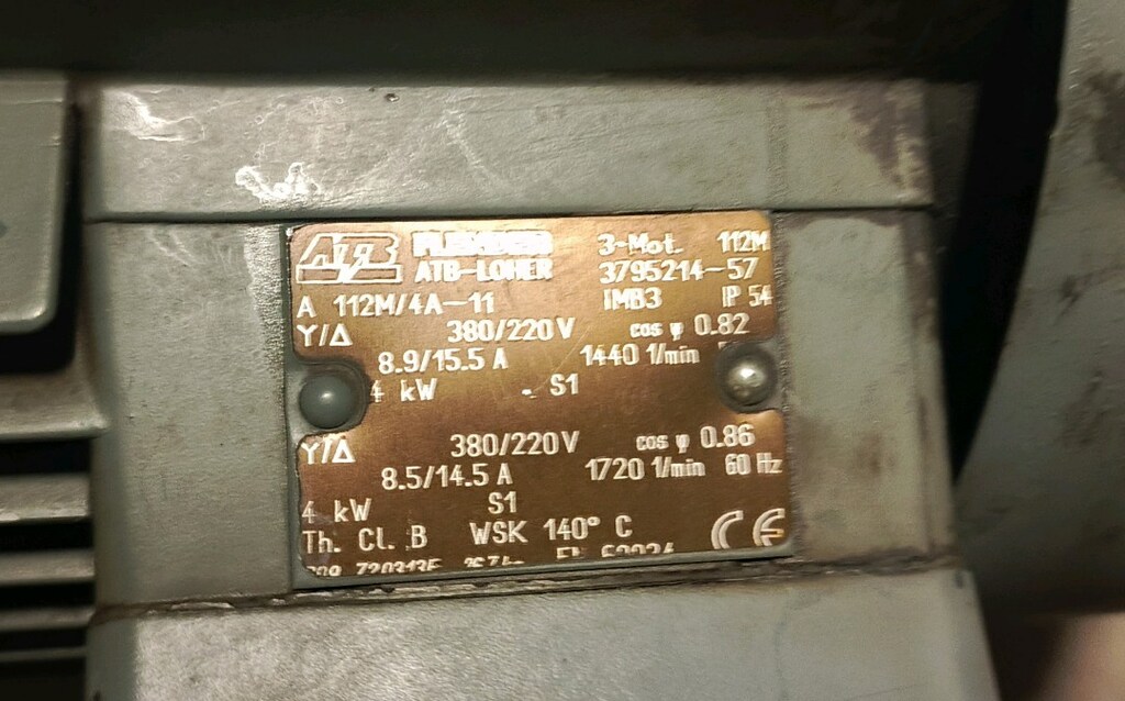 elektrik motor trifaze 4 kw (made in germany) - 2