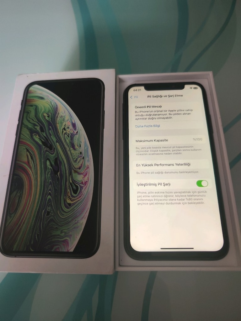 KARTA TAKSİT TR CİHAZİ İPHONE XS 64 GB HAFIZA PİL 100 YENİ DEĞİŞTİ - 4