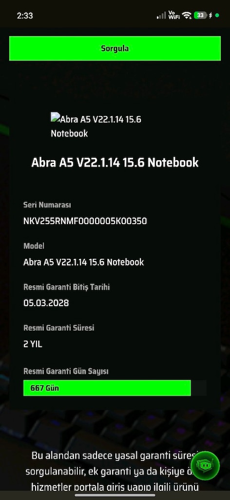 MONSTER ABRA A5 OYUNCU LAPTOP - 7