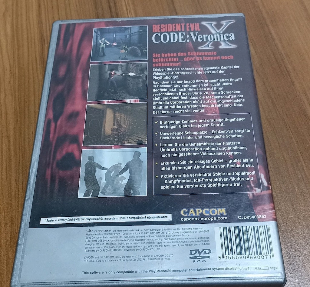 resident evil x code veronica ps2 playstation 2 - 2