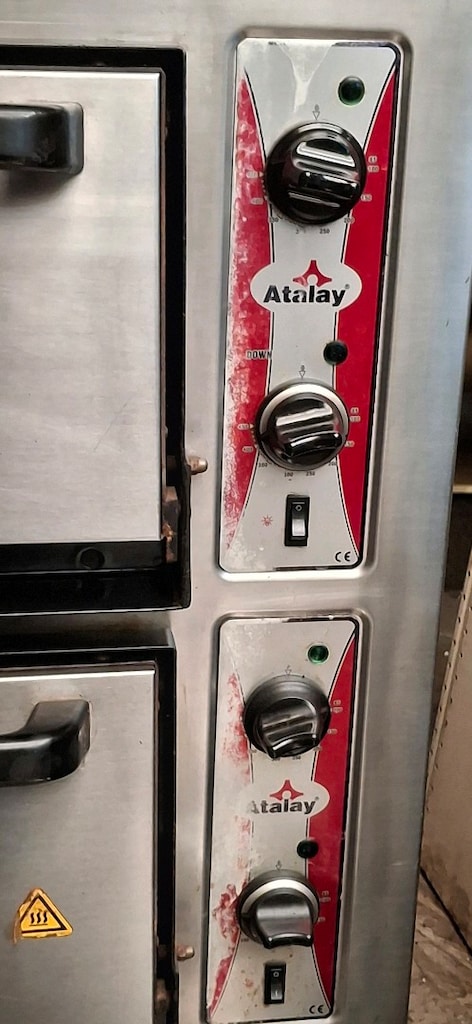 pizza fırını Atalay marka 2 katlı pizza elektirikli fırın 380v.pizza f - 3