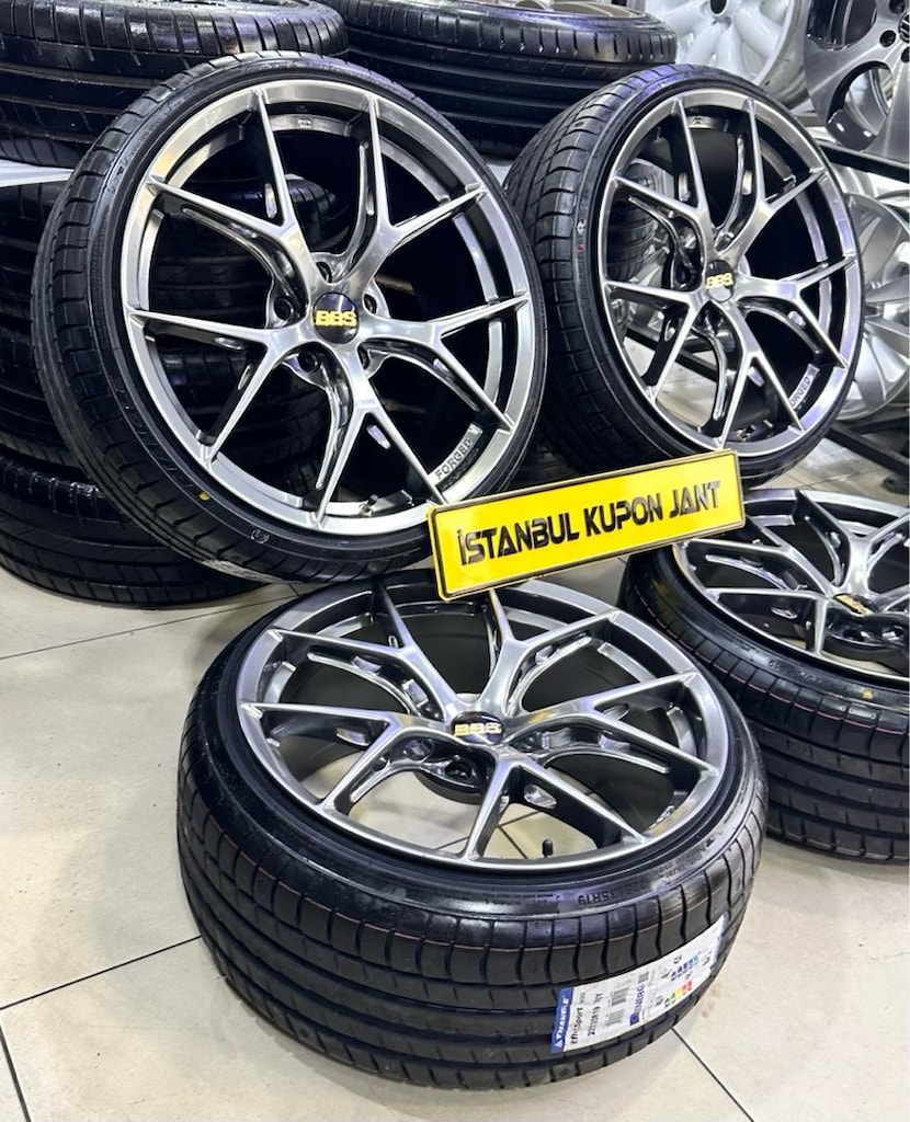 19 İNÇ SIFIR !! BBS Fİ-R 5x112 TRİANGLE JANT LASTİK TAKIMI 215/35/19 - 7