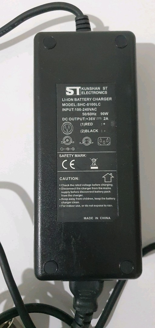 scooter şarj aleti 42 volt lityum pil için sağlam çalışır durumda - 2