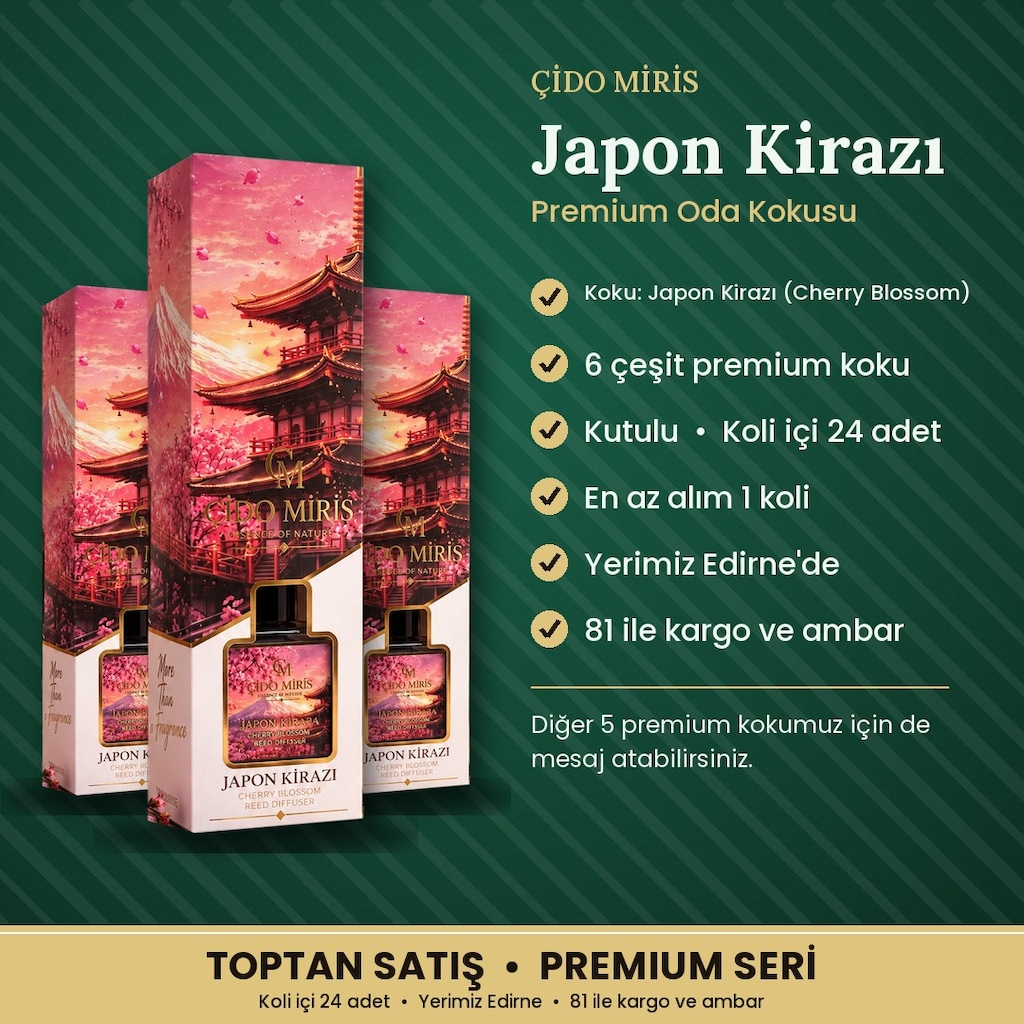 ÇİDO MİRİS PREMIUM ODA KOKUSU JAPON KİRAZI - TOPTAN - 2