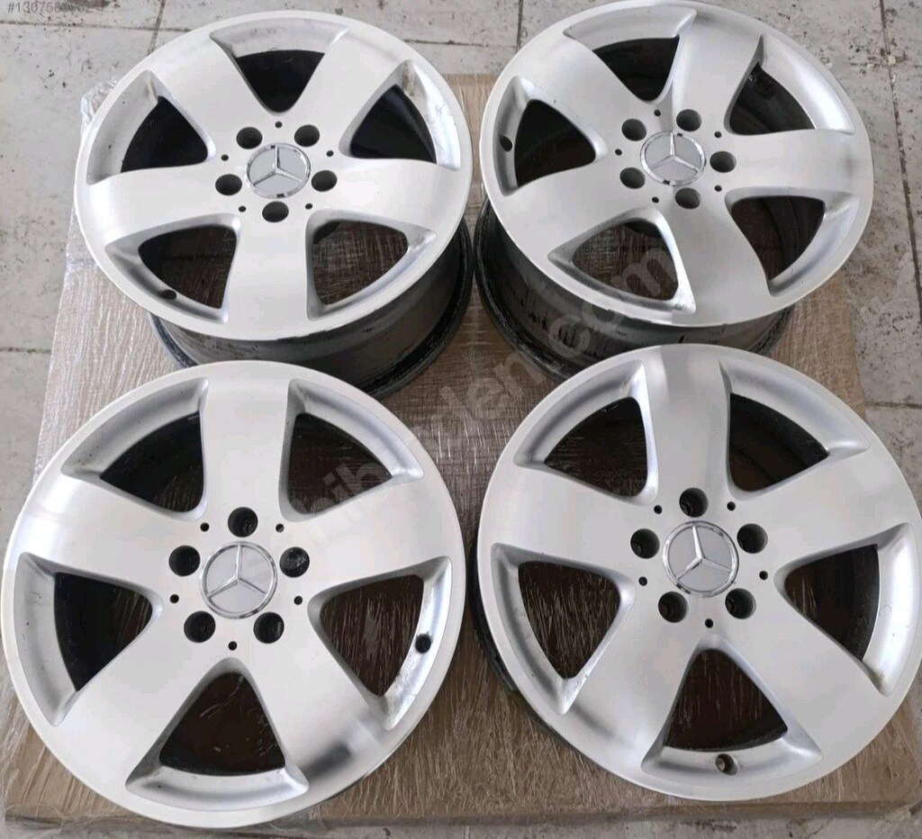16 5x112 Mercedes orjinal jant takımı sıfır CNC - 3