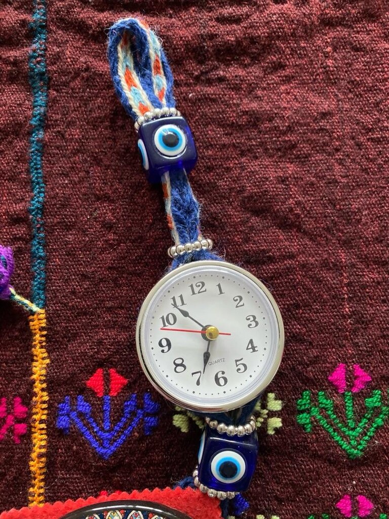 Nazar Boncuklu Duvar Saati - 4