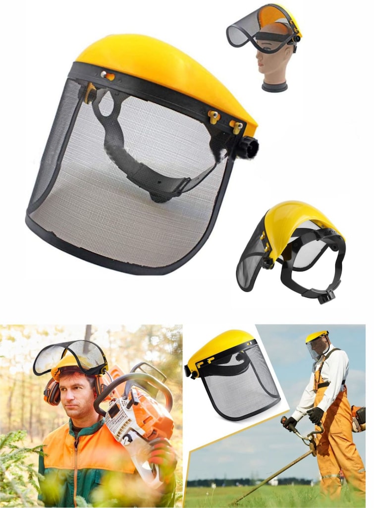 Ot biçme Kaskı ,Tırpan maskesi,Çim biçme Kaskı - 3